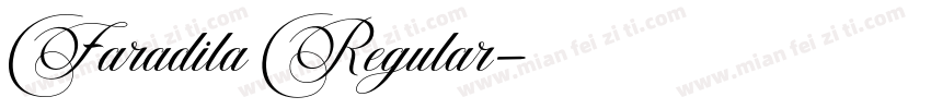 Faradila Regular字体转换